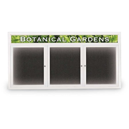 United Visual Products Open Faced Traditional Rounded Corkboard UV644ARC-BLACK-DBURGU